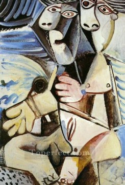  Picasso Obras - El abrazo II 1971 cubismo Pablo Picasso